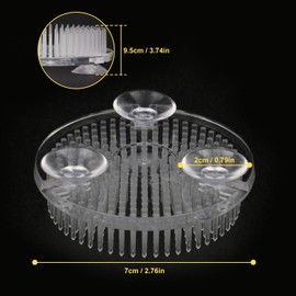 12 Pcs Plastic Flower Frog, 2.76 Inches Expertly Crafted Floral Frogs for Arrangements Vase, Summer Activity, Plant & Wedding Decoration,Clear, Lightweight, by IHDYPPEW