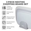 Tower T847035 3pce Nesting Chopping Board Set with Ruler and