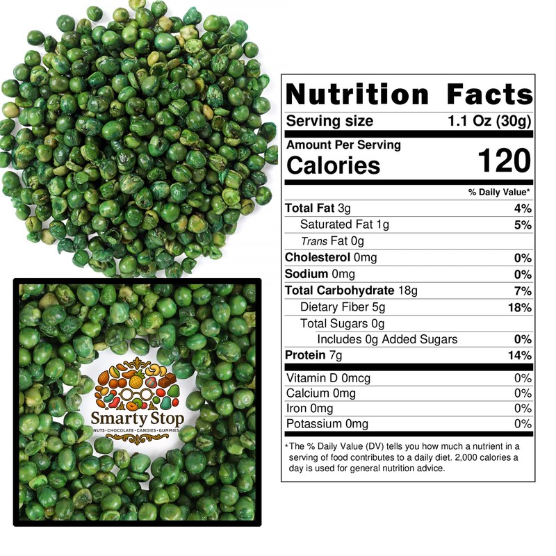 Smart Stop Fried Green Peas Salted (2 Pound (Pack of