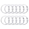 uxcell 12 Pcs Shower Curtain Hooks, O-Shaped Plastic Shower Curtain