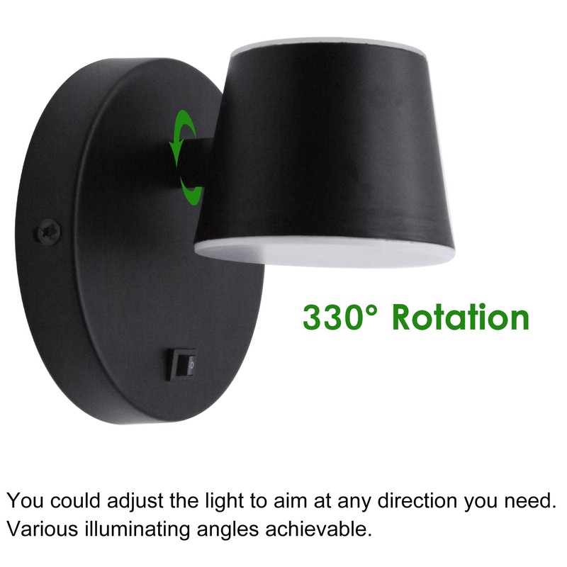 RV LED Bedside Reading Light with Switch - 2 Pack,
