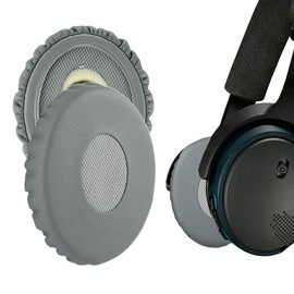 2PCS Replacement Ear Pad Earpad Ear Cushions Kit for Bose On-Ear 2 OE2 OE2i Sound Link On-Ear/SoundTrue On-Ear Headphones Ear Pads Cushion Headset Ear Cover Noise Isolation Foam, Gray