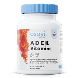 OSAVI Osavi ADEK Vitamins C 60 Softgels | Supports Immunity, Bones & Skin | Natural BetaCCarotene, D3, E & K2 for Immune Defense, Strong Bones, Healthy Skin, Vision & Muscle Function