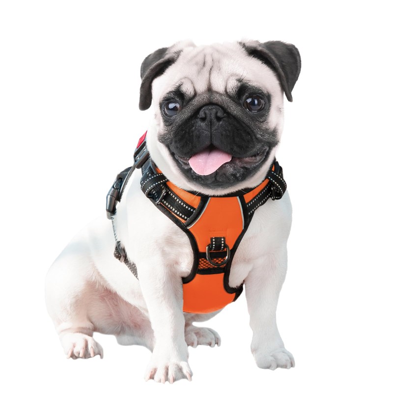 PHOEPET No Pull Dog Harness Medium Reflective Front Clip Vest