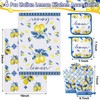 FoldTier 6 Pcs Capri Lemon Kitchen Decoration Set Blue Lemons