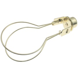 HAJXZH 1 Pcs Clip on Lampshade Adapter Gold Lamp Shade Light Bulb Clip Adapter Round Lampshade Holder Clip on with Shade Attaching Finial Top