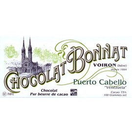 Bonnat Chocolatier French Chocolate - 100g/3.5oz (Single). (Puerto Cabello)