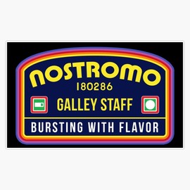 Leyland Designs Nostromo Galley Staff (Alien Xenomorph Morale Patch) Bumper Sticker Window Water Bottle Decal 5""