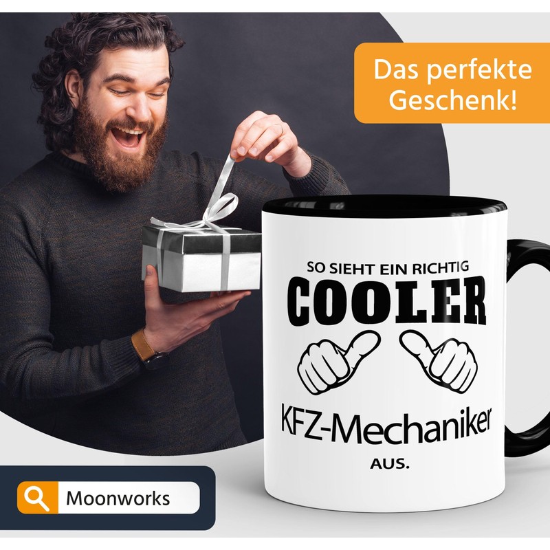 So sieht ein richtig ein richtig cooler KFZ-Mechaniker aus Tasse