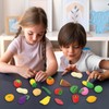 24 Pcs Mini Fruit Vegetable Erasers, 3D Fruit Pencil Erasers,