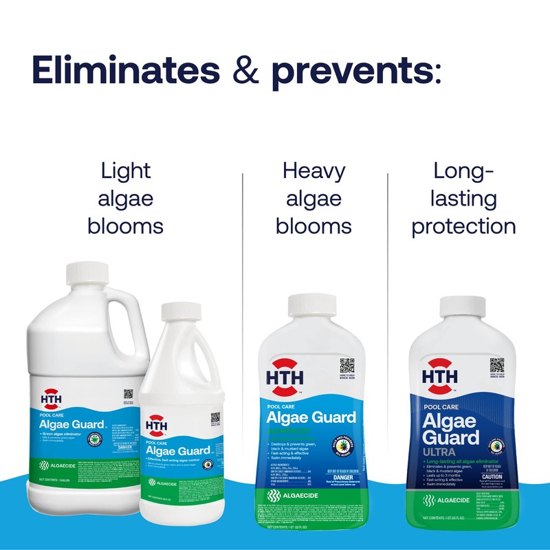 HTH 67084 Pool Care Algae Guard Advanced, All Algae Eliminator