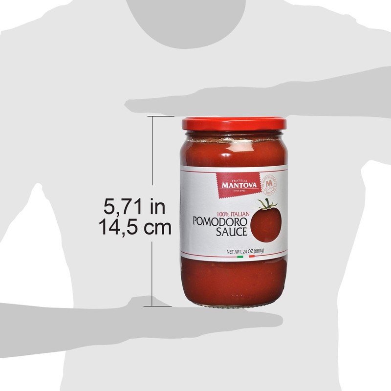 Mantova Italian Pomodoro Tomato Sauce 24 ounce (Pack of 2),