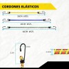 VABESSA - 18 pz Tensores Goma Elastica Ganchos Sujecion Carga