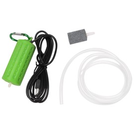 Atelierate USB Mini Aeration Pump Air Pump Aquarium Aerator Ultra Quiet Mini Fish Tank Go Fishing Oxygen Pump ——Green