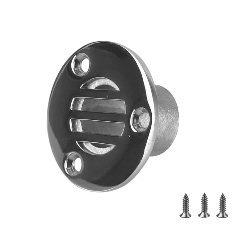 EEYAD 316 Stainless Steel 7/8" Boat Floor Deck Drain (Pack