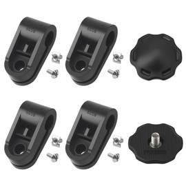 Football Helmet Facemask Repair Kit Fit for Schutt 7& Riddell Helmet,Black