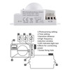 1pc 360 Degree 500W Radar Motion Detector Smart Microwave Sensor