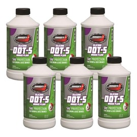 Johnsen's 7012-6-6PK Silicone DOT-5 Brake Fluid - 12 oz., (Pack of 6)