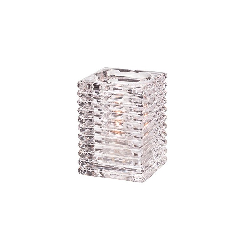Hollowick Clear Horizontal Rib Glass Rod Lamp