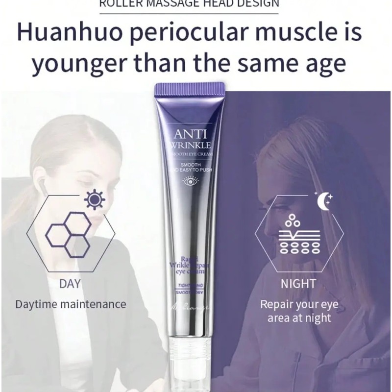 Molianji Crema Contorno Ojos Retinol 20g Antiarrugas e Hidratante DiurnoNocturno