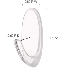 Command Clear Hooks, Medium, 2 Hooks 4 Medium Strips