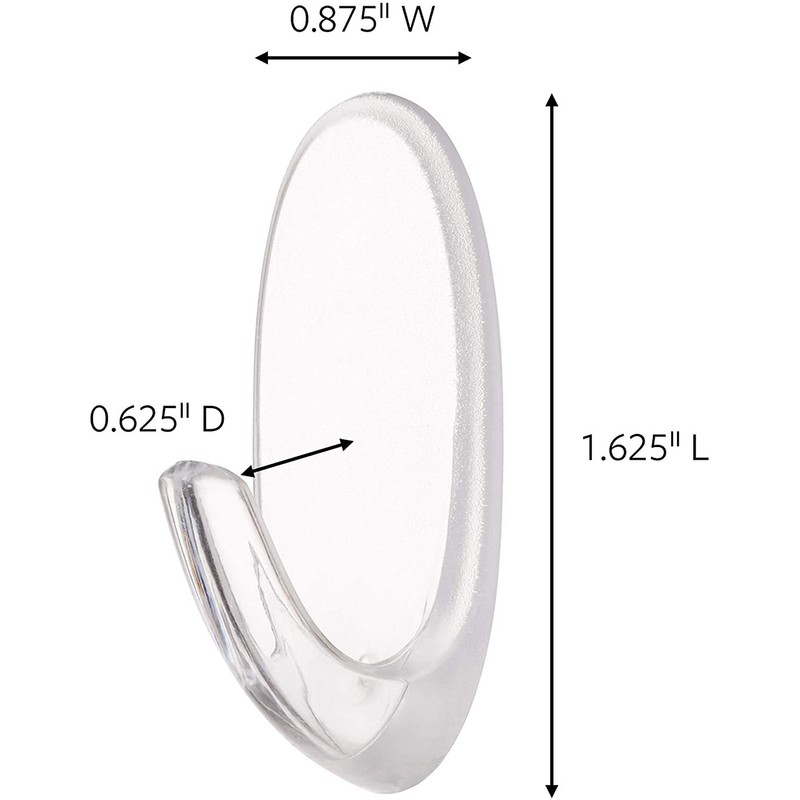 Command Clear Hooks, Medium, 2 Hooks 4 Medium Strips