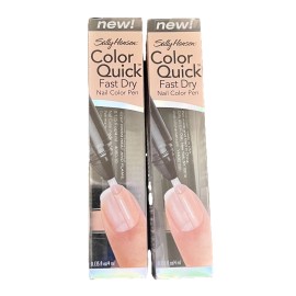 Sally Hansen Color Quick Fast Dry Nail Color Pen, 10 Sand Shimmer (Pack of 2)