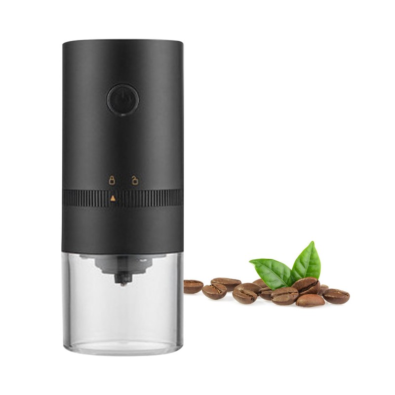 Portable Electric Coffee Grinder USB Rechargeable Adjustable Coarseness Quiet Removable