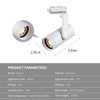 Opulux LED 12W Dimmable Track Lighting Heads with 10° to