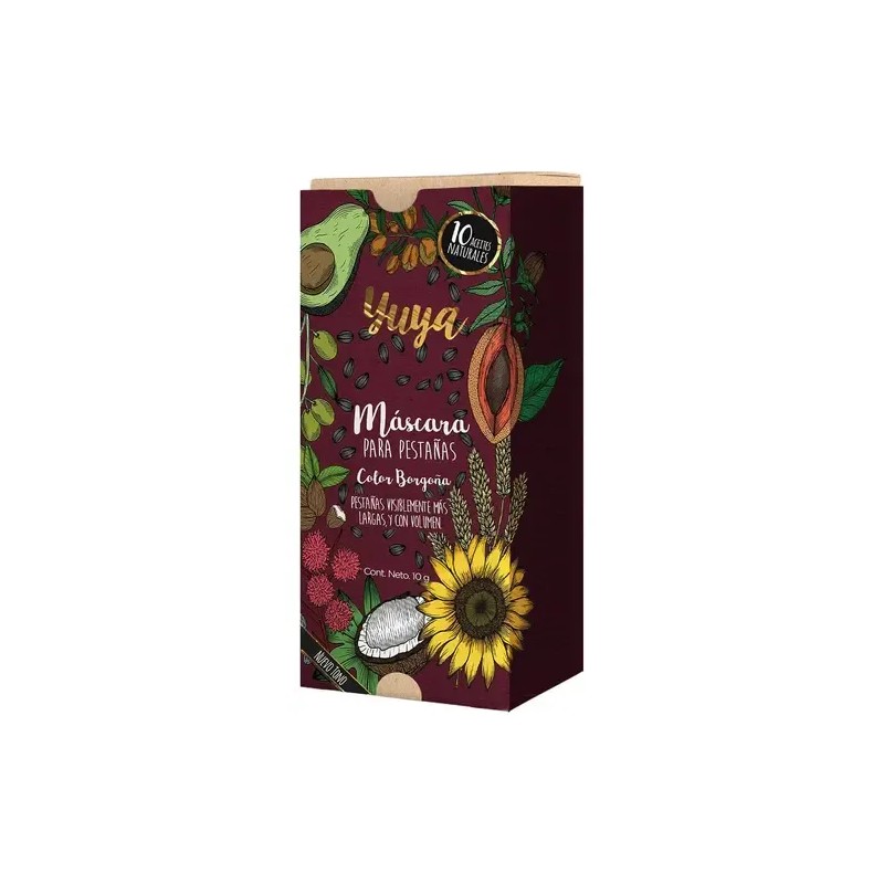Rimel Yuya Borgoña 10 Aceites Naturales Voluminizador Hipoalergénico