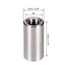 sourcing map M6 Round Connector Nuts, 304 Stainless Steel Coupling