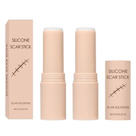 Scar Solutions Silicone Stick for Face and Body, 60% Silicone Formula, Lightweight & Easy-to-Use Stick Design (2Pcs)