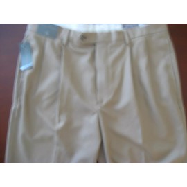 Daniel Cremieux 36 Cremieux shorts beige polyester pleated 9" inseam New