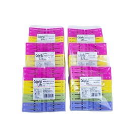 SEQUIDEN 20 Pcs Set of 6 Clothespins Clothes Drying Wire Hangers Securely Hold in Bulk