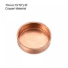 sourcing map Pack of 3 Copper End Cap Plug Connector