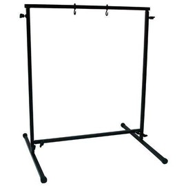 The Gong Shop Metal Gong Stand – Holds Gongs up to 40" – Compact Frame with Adjustable Hooks – Black Powder-Coated Finish – Lightweight Holder for Studio or Home Use (Gong Not Included)