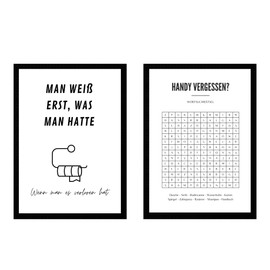 EQUIK PRODUCTS Toilet Pictures, Toilet Poster, Decoration Bathroom, Toilet, Funny, Humorous Poster Toilet, Guest Toilet, Minimalist Poster (Word Search A4)