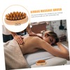 NOLITOY 1pc Wooden Massage Brush Ergonomic Home Massager for Skin