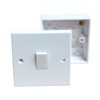 iSeventy9 Single White 1 Gang Light Switch 2 Way 10A