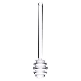 Mini Honey Dippers Stick- 6 Inch Clear Glass Honey Spoon Dipper, Syrup Honey Stirring Stick for Kitchen Honey Jam Jar Dispense Drizzle Party Favors