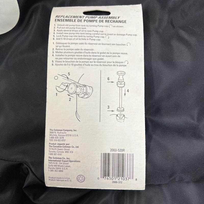 Coleman New Old StockColeman 2000 520R Pump Assmbly Replacement NorthStar