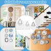 Forzater 60 Pcs Adhesive Picture Hanger Foamboard Picture Hanging Hooks