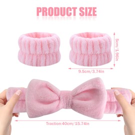 Zimoer Spa Face Headband Wrist, Headband Hairband Makeup Cosmetic Hair Band Women's Makeup Hair Band Women Elastic Bath Shower Head Wrap Hair Band Skin Care Ash 1