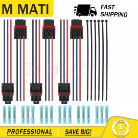 M MATI 6PCS Pulse Power Bus Bar Plug Pigtail Connector for Polaris Ranger XP 1000 Crew