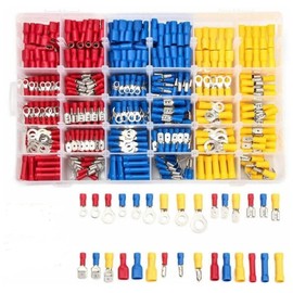 720PCS Crimp Connectors Male and Female Assorted Insulated Crimp Terminals Electrical Connectors Electrical Terminals Ring Fork Wire Connectors