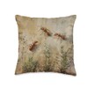 Vintage Insect Lover Gothic Fire Ant Throw Pillow