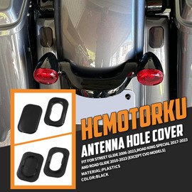 HCmotorku Motorcycle Filler Antenna Hole Cover Fit for Harley Touring Street Glide 2006-2023 Road Glide 2010-2023 Road King Special 2017-2023 Black