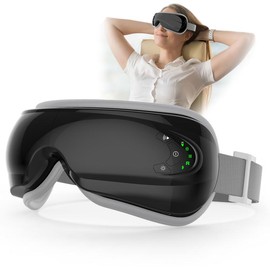 Rechargeable Electric Eye Massager, 1 Box Foldable Eye Massage Tool With 5 Modes for Christmas Gift, Portable Eye Care Instrument For Women & Men, Winter & New Year Gift, Stocking Fillers - Color: Black, Specification: one-size