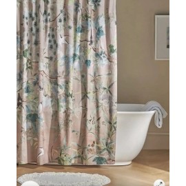 Anthropologie NWT Anthropologie Colliere Cotton Slub Floral Shower Curtain New 72" Square