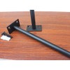 12 Pcs 8" Black Solid Steel Floating Shelf Bracket Blind